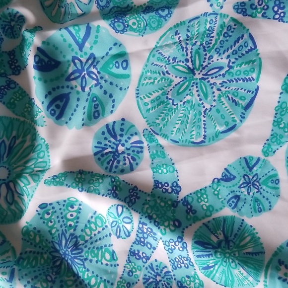 Lilly Pulitzer For Target Sea Urchin Ruffle Blue Seashell Dress - Picture 12 of 14